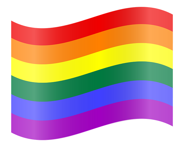 Pride Month 2021 Text Across Pride Flag